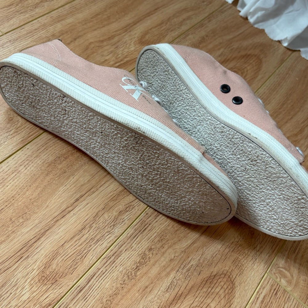 Calvin Klein Blush/light pink Canvas Sneakers - Picture 6 of 11
